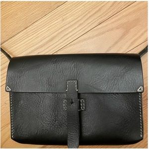 Madewell black leather crossbody